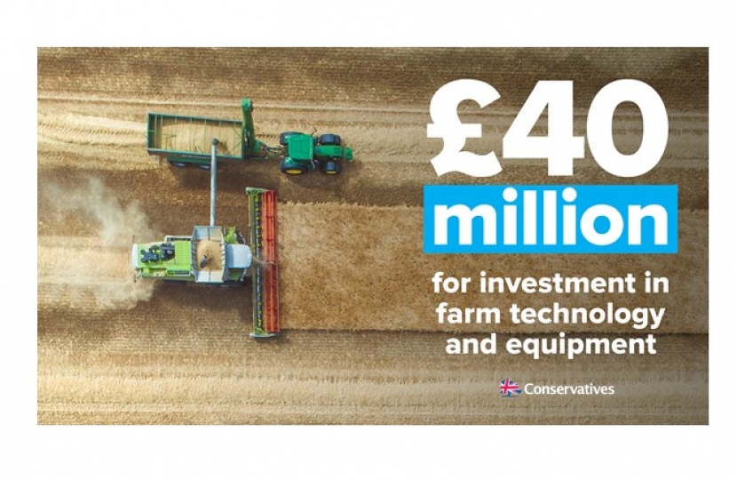 £40 million for investment in farm technology and equipment