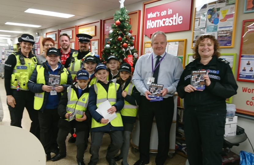 Raising awareness of scams in Horncastle 