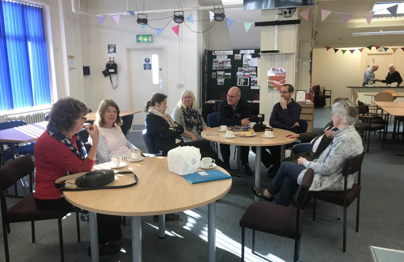 Victoria Atkins attends a Coastal Communities Group meeting