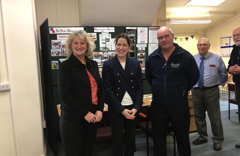 Victoria chats to local representatives at the Coastal Centre 