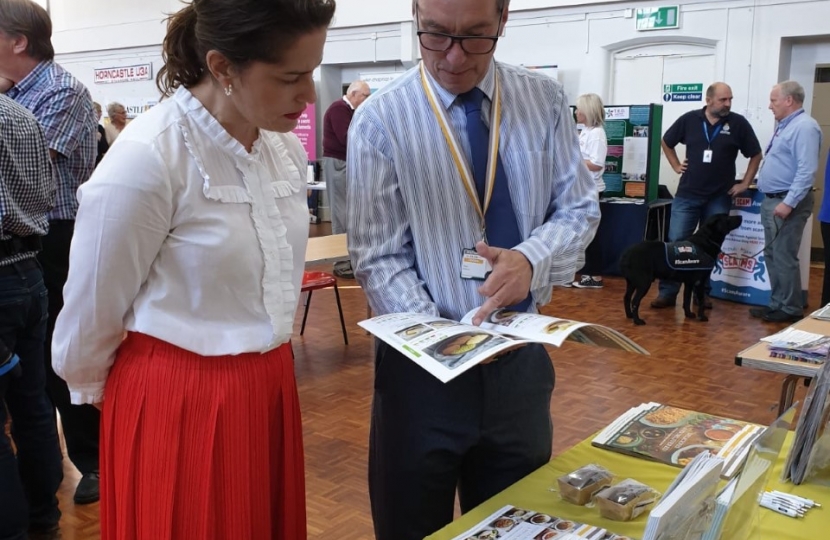 Victoria Atkins hosts Horncastle Older Peoples Fair