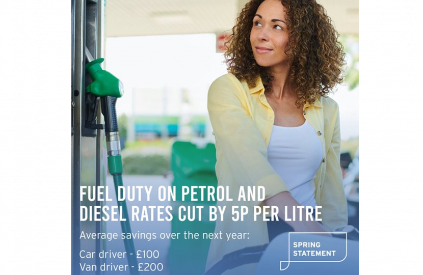 Cutting Fuel Duty by 5p per litre 