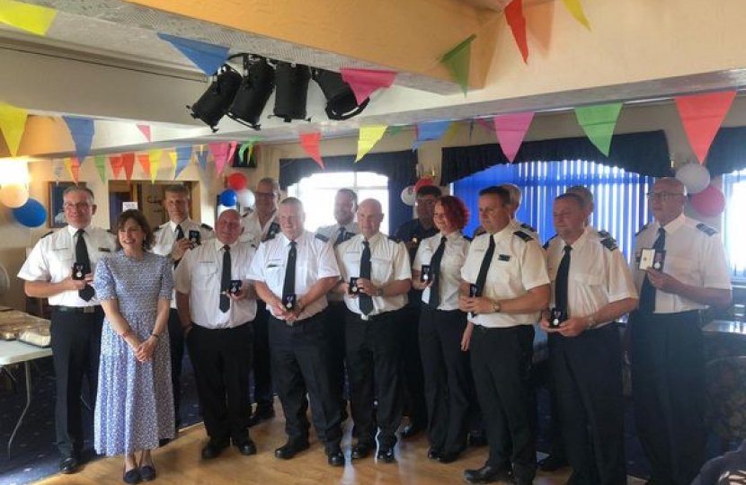 Victoria with crews from Mablethorpe, Skegness and Dona Nook.