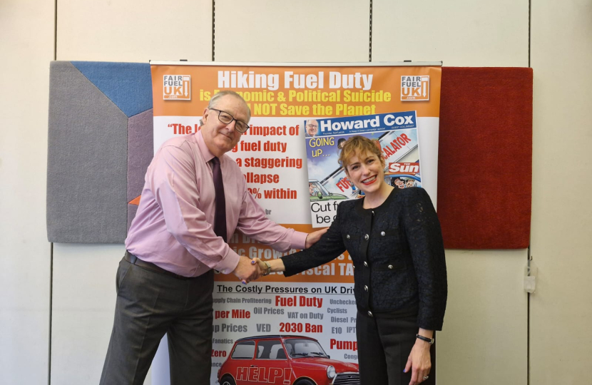 Victoria Atkins at Fair Fuel's event