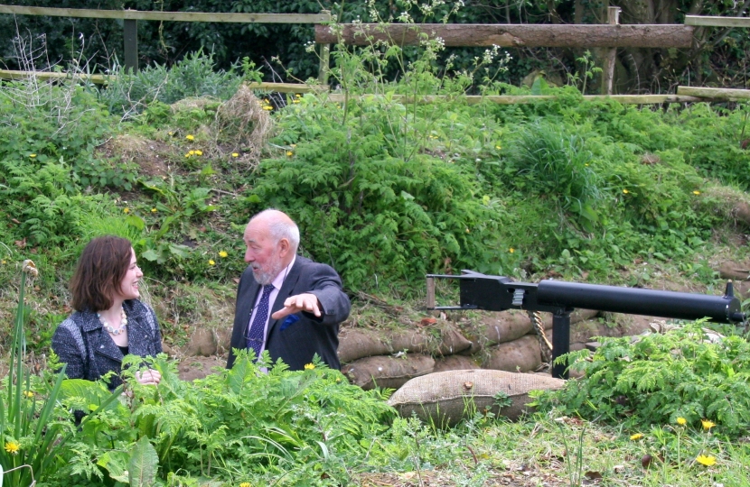 Victoria Atkins at Alford Manor House Great War Memorial Exhibition