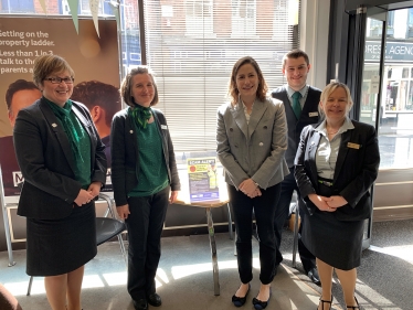 Victoria Atkins MP meets Barclays staff in Horncastle