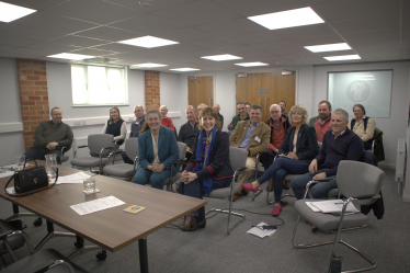 Meeting members of the NFU's Horncastle branch.  